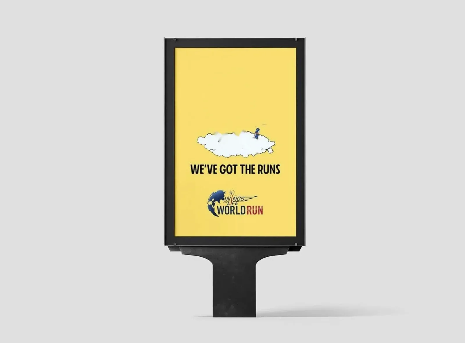 Wings for Life World Run street poster concept: We’ve got the runs